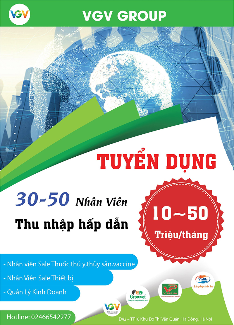 Tờ rơi tuyển dụng mẫu 1